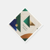 抽象幾何アート 現代のミニマリズム スタンダードカクテルナプキン (角)