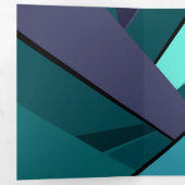 抽象幾何図形6 三つ折りクリスマスカード (内部最初)