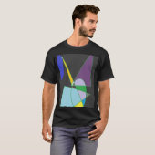 抽象幾何学アート Tシャツ (正面フル)