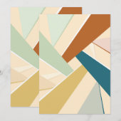 抽象幾何学図形 サンキューカード (正面/裏面)