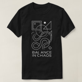 抽象幾何学:カオスの中のバランス Tシャツ