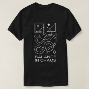 抽象幾何学:カオスの中のバランス Tシャツ