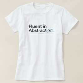 抽象思考に長ける ミニマリストコーディングデザイン Tシャツ