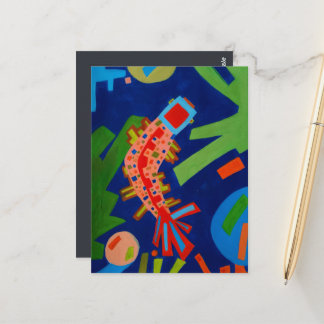 抽象概念，魚，鯉，鯉，キュビズム ポストカード