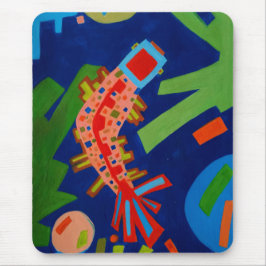 抽象概念,魚,鯉,鯉,キュビズム マウスパッド