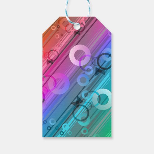 抽象構成 ギフトタグ (裏面)