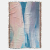 抽象油画,画布质地。 スローブランケット (正面縦)