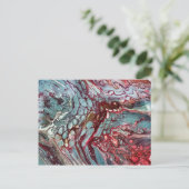 抽象流動アート ポストカード (スタンド正面)