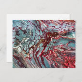 抽象流動アート ポストカード (正面/裏面)