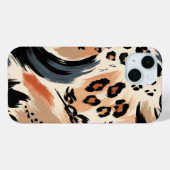 抽象画エキゾチックアニマルプリントヒョウ Case-Mate iPhoneケース (裏面 (横))