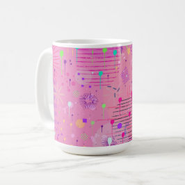 抽象画 フルーツサラダ コーヒーマグカップ
