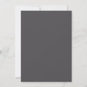 抽象画 ブラックゴールドバラピンク 招待状 (裏面)