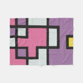 抽象画 モダン レトロ mapper #2 フリースブランケット (正面(横))