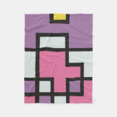 抽象画 モダン レトロ mapper #2 フリースブランケット (正面)
