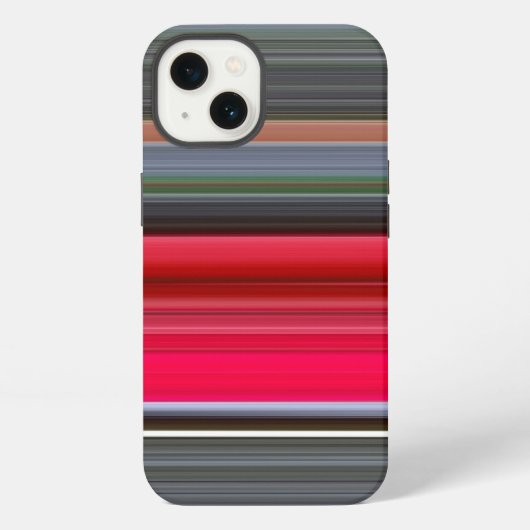 抽象画 #1: 赤とグレーの Case-Mate iPhone カスケース iPhoneケース (裏面)