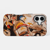 抽象画 iPhone 16ケース (裏面横)