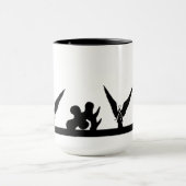抽象的および天使のマグ マグカップ (中央)