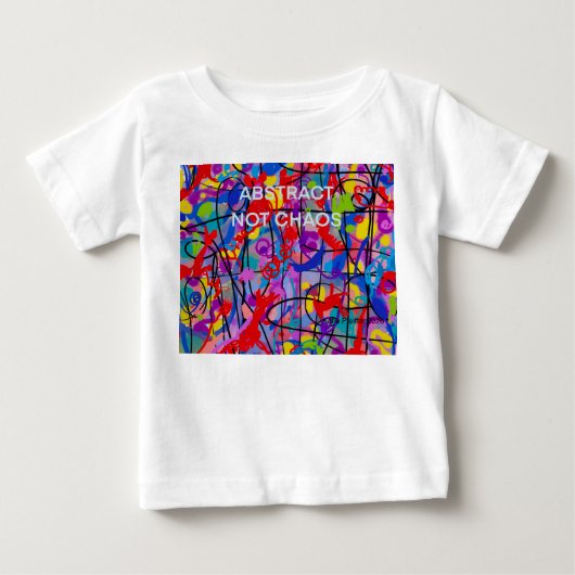 抽象的だけどカオスじゃないベビー ベビーTシャツ (正面)
