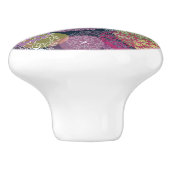 抽象的でかわいい水玉模様の円 セラミックノブ (側面)