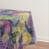 抽象的でかわいい水玉模様の円 テーブルクロス (インサイチュ)