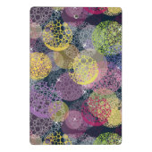 抽象的でかわいい水玉模様の円 ミニクリップボード (裏面)