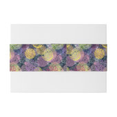 抽象的でかわいい水玉模様の円 招待状ベリーバンド (裏面例)