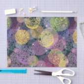 抽象的でかわいい水玉模様の円 薄葉紙 (クラフト)