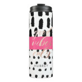 抽象的でよい感情DIYの名前旅行タンブラーだけ タンブラー (正面)