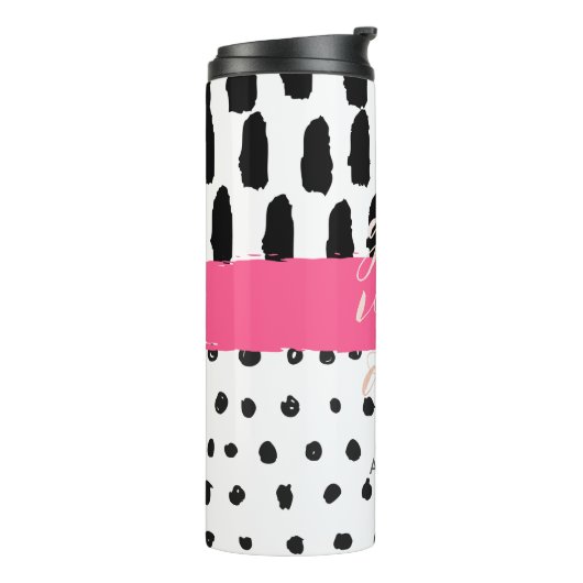 抽象的でよい感情DIYの名前旅行タンブラーだけ タンブラー (回転左)