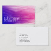 抽象的でカラフルなグラフィック・デザインの名刺 名刺 (正面/裏面)