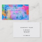 抽象的でカラフルな絵画 名刺 (正面/裏面)