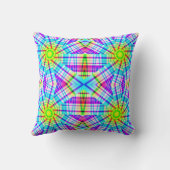 抽象的でカラフルな クッション (裏面)