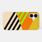 抽象的でカラフル iPhone 16ケース (裏面横)