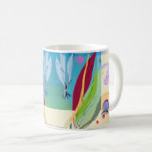 抽象的でクールなジャズ風のマグ コーヒーマグカップ (正面右)