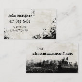 抽象的でクールな名刺 名刺 (正面/裏面)