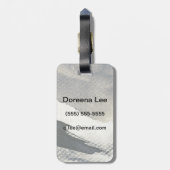 抽象的でグランジな背景、インク質。 4 ラゲッジタグ (裏面縦)