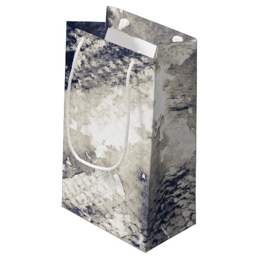 抽象的でグランジな背景。 水彩画、インク スモールペーパーバッグ (裏面アングル)