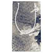 抽象的でグランジな背景。 水彩画、インク スモールペーパーバッグ (正面)