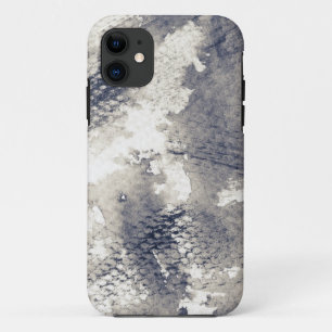 抽象的でグランジな背景。 水彩画、インク iPhone 11 ケース