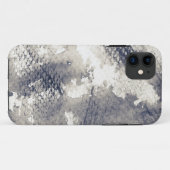 抽象的でグランジな背景。 水彩画、インク Case-Mate iPhoneケース (裏面(横))