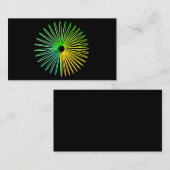 抽象的でサイケデリックな目の錯覚ビジネス 名刺 (正面/裏面)