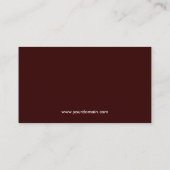 抽象的でシンプルでモダンでユニークなプロフェッショナルを青ざめさせて下さい 名刺 (裏面)