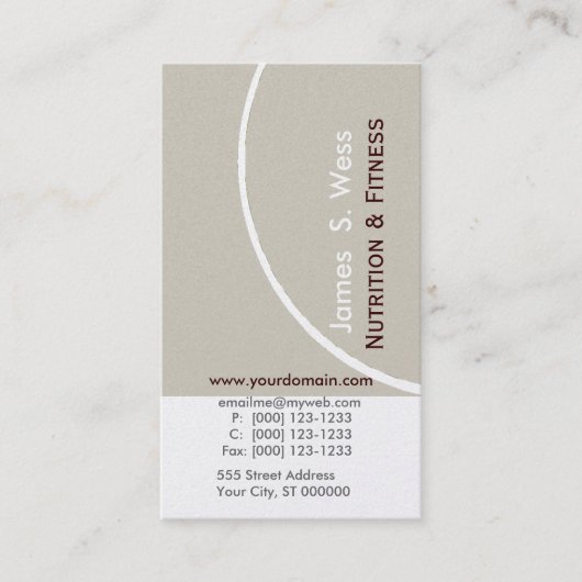 抽象的でシンプルでモダンでユニークなプロフェッショナルを青ざめさせて下さい 名刺 (正面)