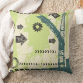 抽象的でハイテクな背景 クッション (ブランケット)