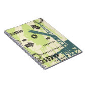 抽象的でハイテクな背景 ノートブック (右側)