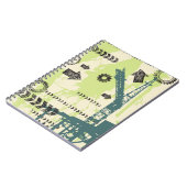 抽象的でハイテクな背景 ノートブック (左側)