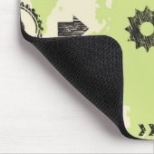 抽象的でハイテクな背景 マウスパッド (コーナー)