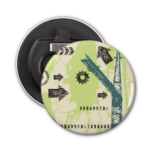 抽象的でハイテクな背景 栓抜き (正面)