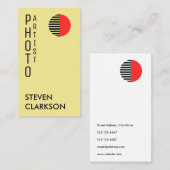 抽象的でミニマルなスタイル 名刺 (正面/裏面)