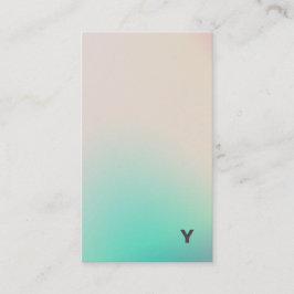 抽象的でミニマルな勾配の縦の名刺 名刺
